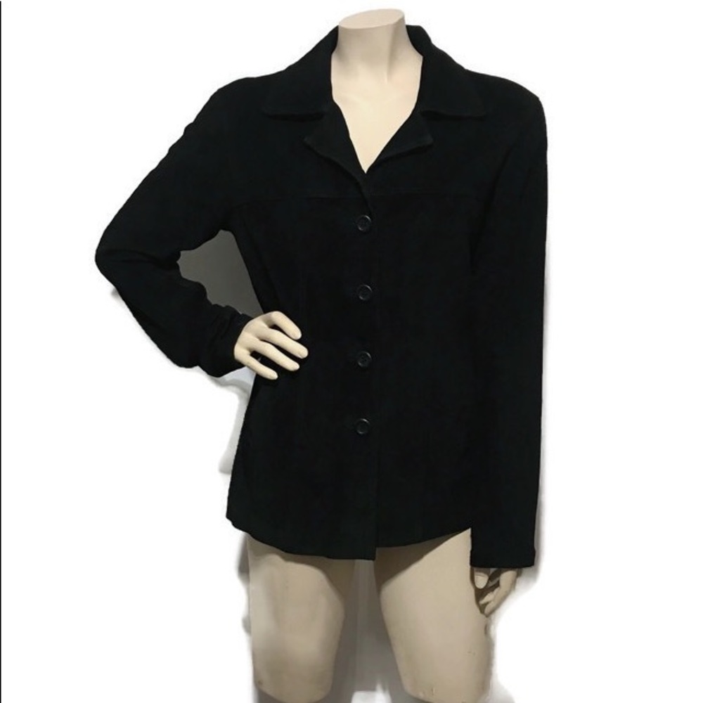 Charlotte Russe Black Leather Jacket Size Small